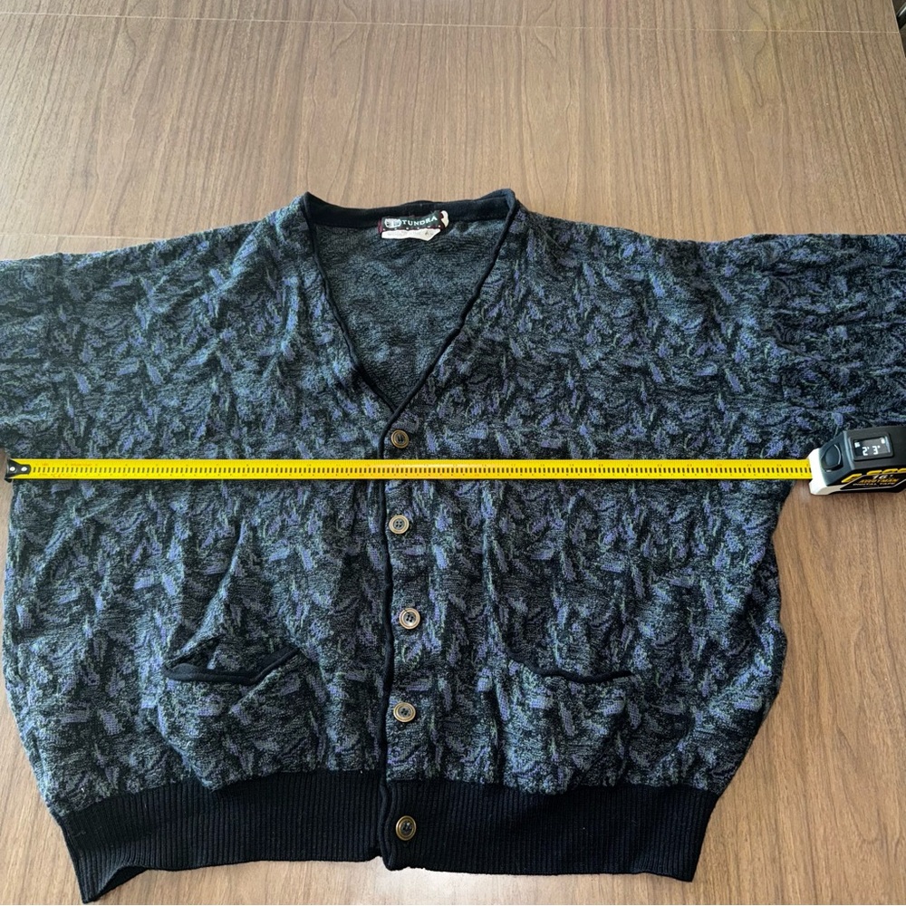 Tundra Canada Vintage Sweater Cardigan V-Neck Button Up 100% Wool 3XL 2XL XL - Picture 10 of 13